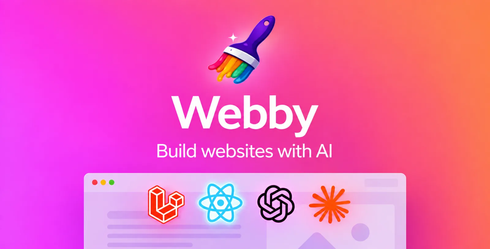 Screenshot of Webby – Self-Hosted Lovable Alternative: AI Website Builder SaaS