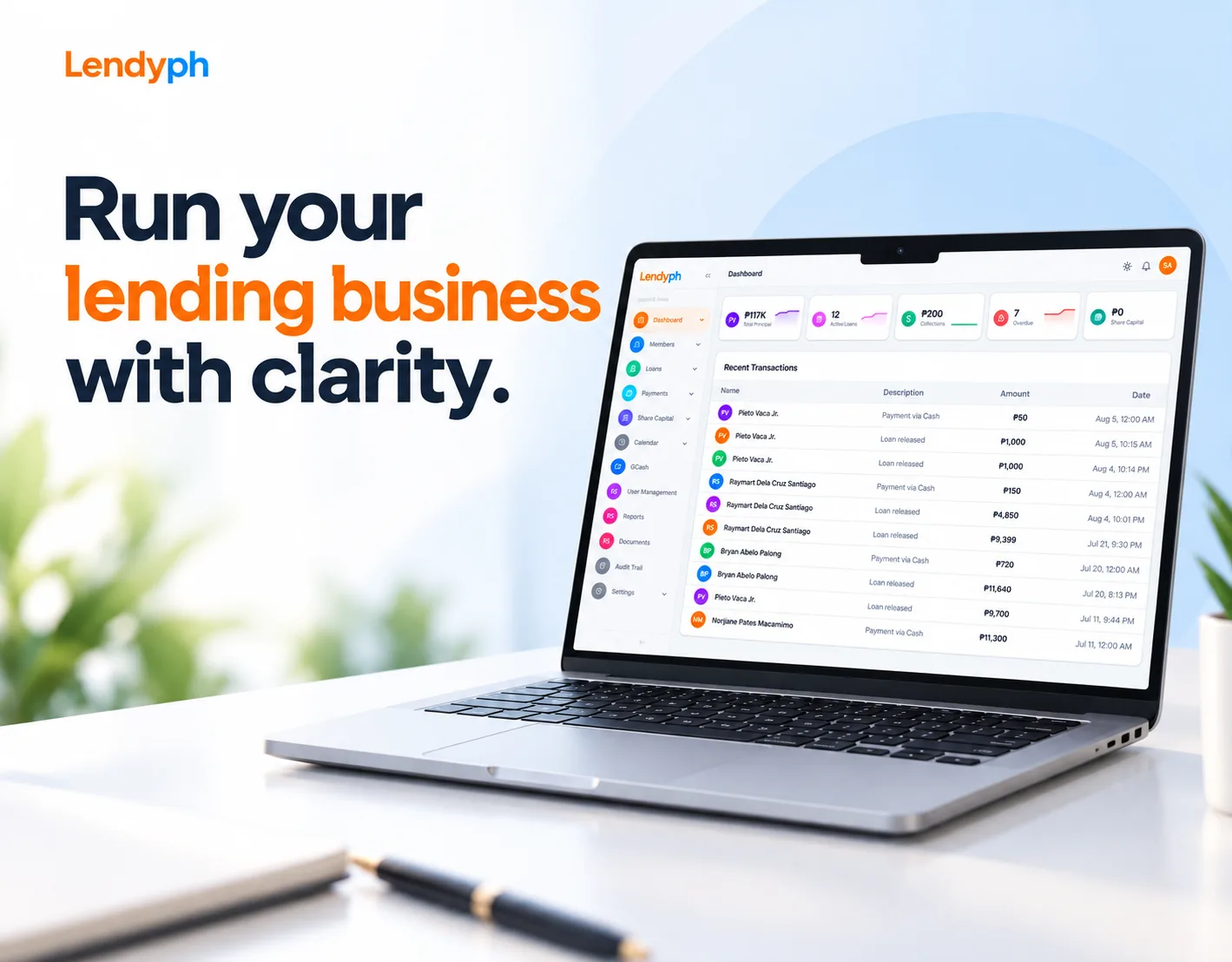 Screenshot of Lendy | Cloud-Based Lending Management Platform